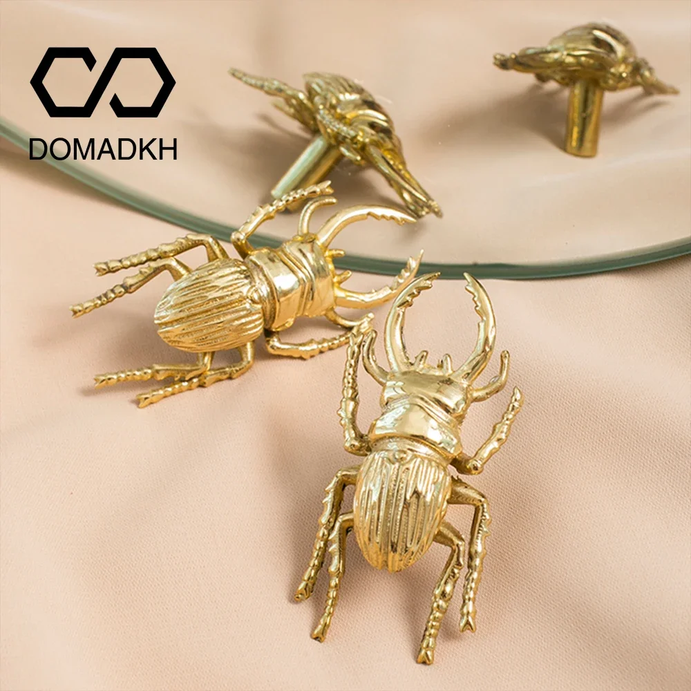 Brass Beetle Drawer Pulls Inse - đánh giá và giá Unique Furniture Hardware Pulls
