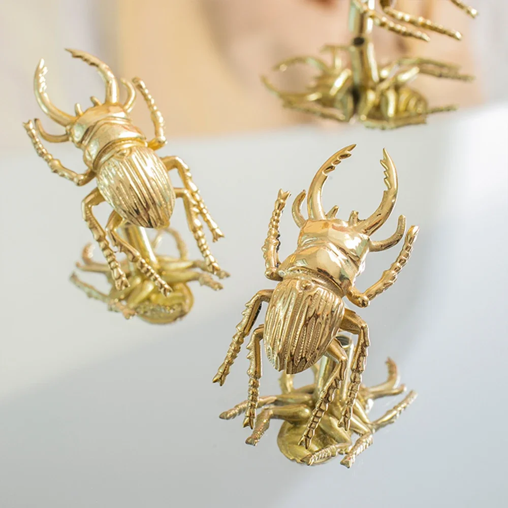Brass Beetle Drawer Pulls Inse - đánh giá và giá Unique Furniture Hardware Pulls