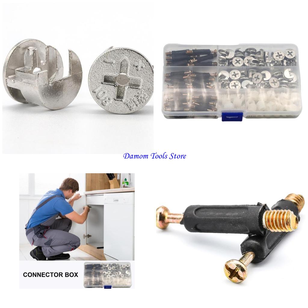 57BE Gói 108 Phụ kiện đầu nối  - đánh giá và giá Furniture Hardware Cam Lock