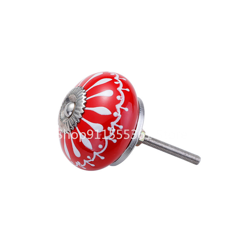Gốm Núm/Đầm Nút Trắng Xanh Tủ  - đánh giá và giá Unique Furniture Hardware Pulls