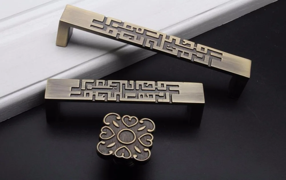 2 pcs Chinese Style Drawer Dra - đánh giá và giá Unique Furniture Hardware Pulls