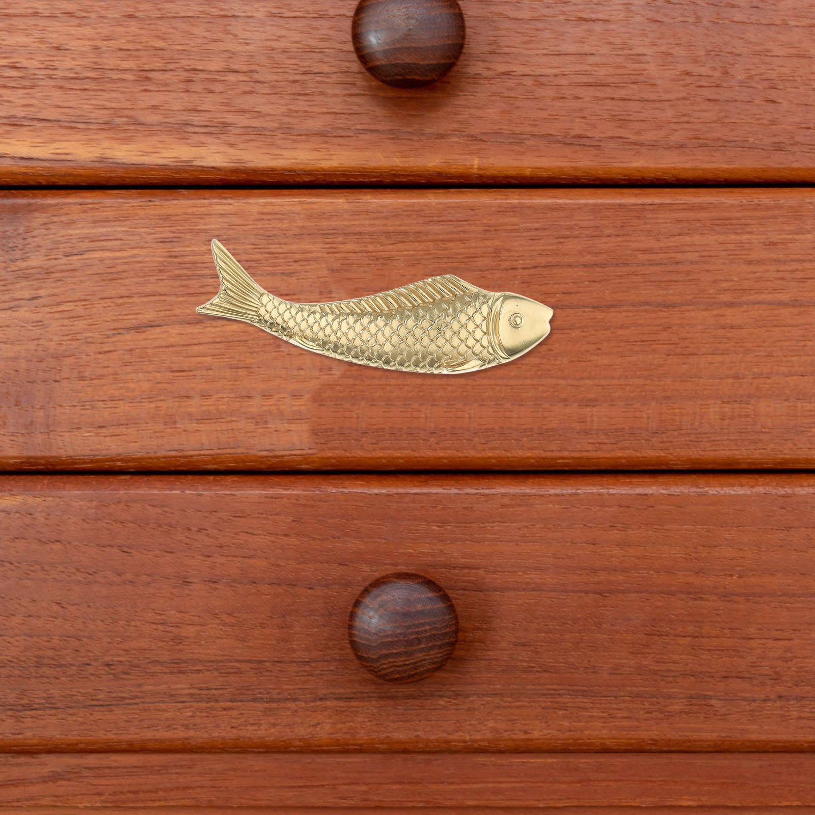 Decorative Brass Fish Pull Han - đánh giá và giá Unique Furniture Hardware Pulls