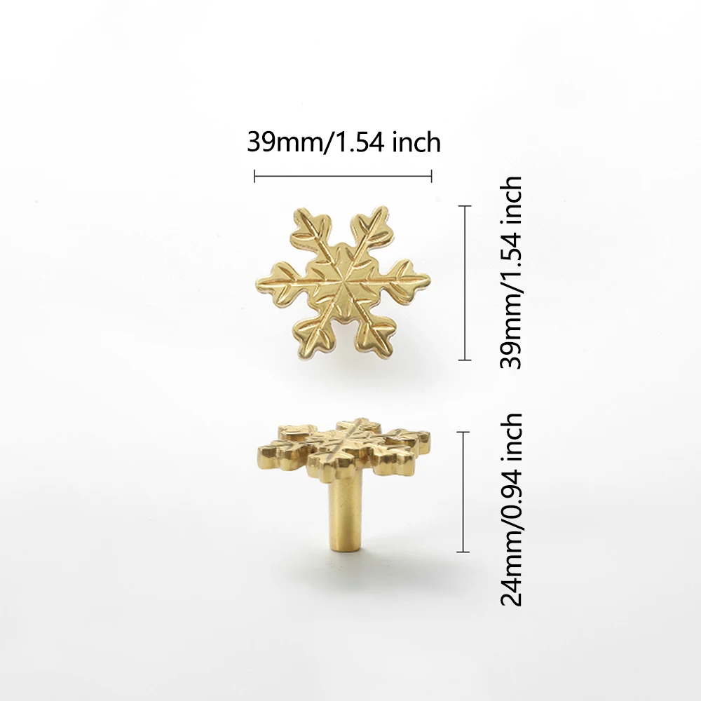 Snowflake Brass Cabinet Door K - đánh giá và giá Unique Furniture Hardware Pulls