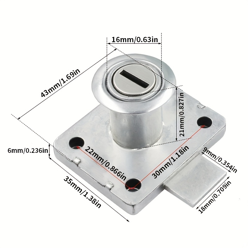 Cabinet Drawer Lock Wardrobe C - đánh giá và giá Furniture Hardware Cam Lock